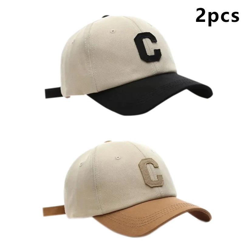 Baseball Cap Hat Fashion Letter C Patch Hat Summer Sun Visors Caps Season Hats