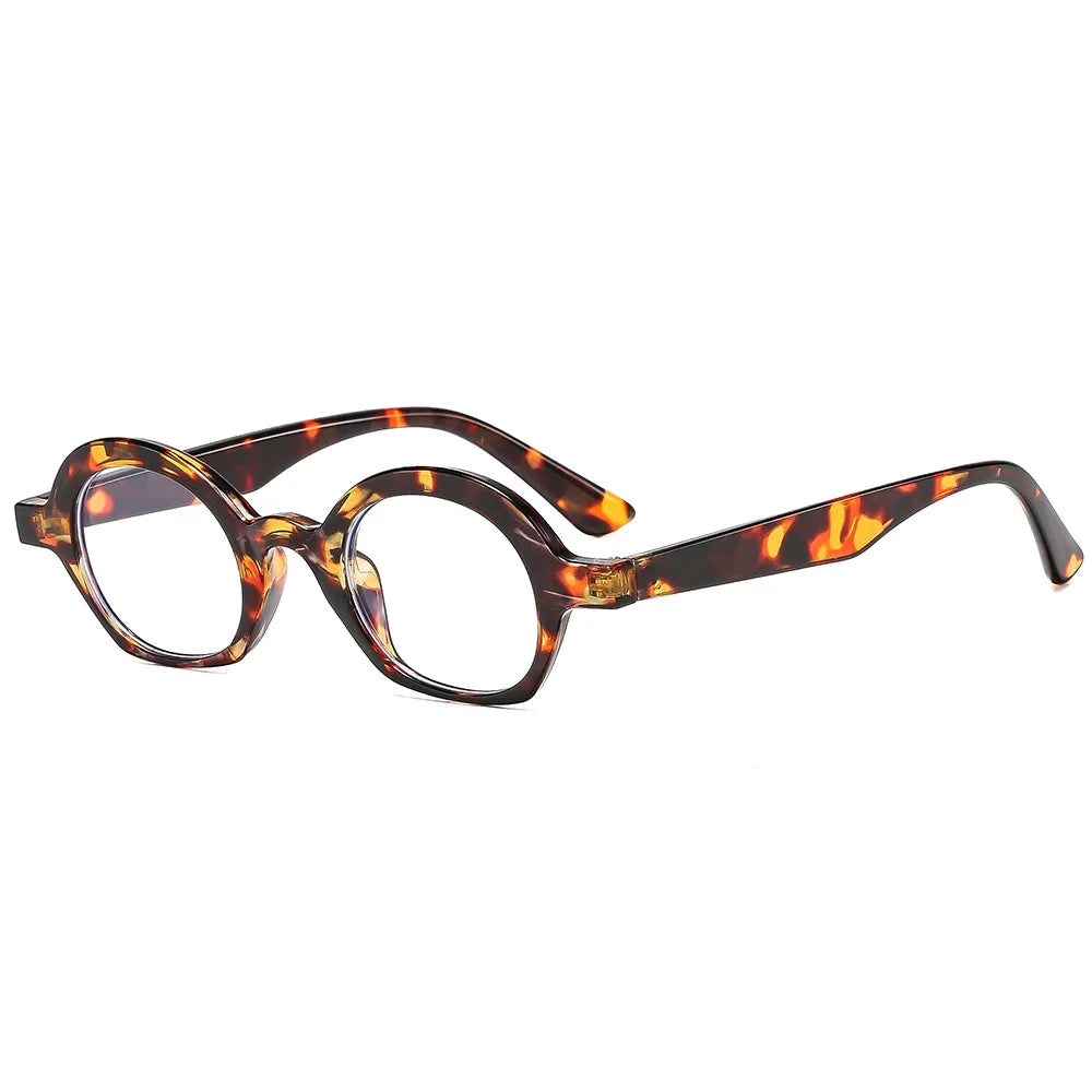 JNPCXI New Fashion Round Glasses Frame Women Clear Anti Blue Light Eyewear Vintage Men Optical Frame Prescription Glasses
