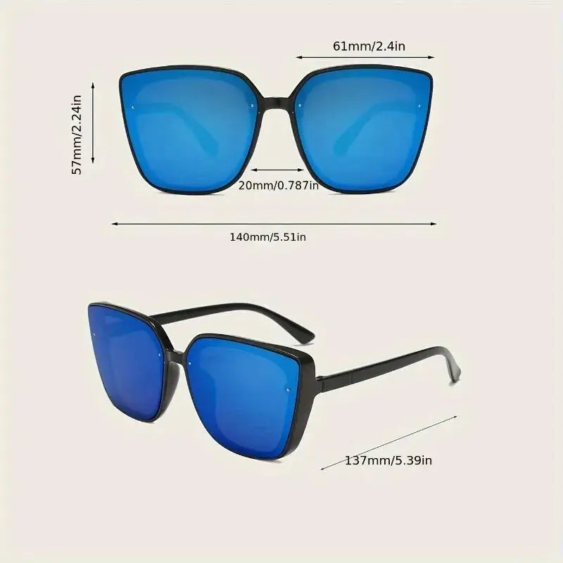 European and American New Large Frame Glasses Fashionable Internet Celebrity Street Photography Retro Trendy Glasses