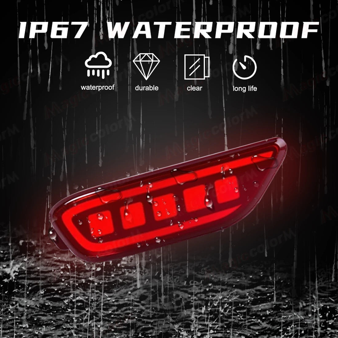 For Chevrolet Captiva 2008 2009 2010 2011 2012 2013 2014 Car Rear Bumper Reflector Lights Driving Dynamic Turn Signal Brake Lamp