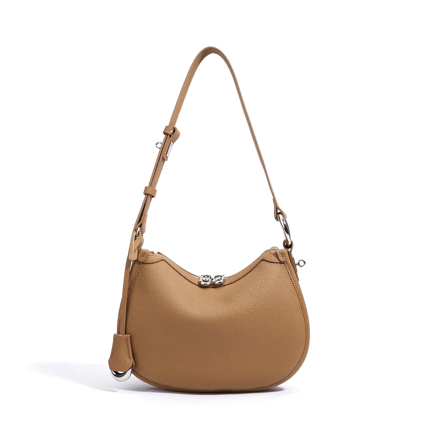 2026 New Luxury Desig Genuine Cowhide Leather Handbag Women's Fashionable Underarm Bags Female Vintage Shoulder Crossbody Bag