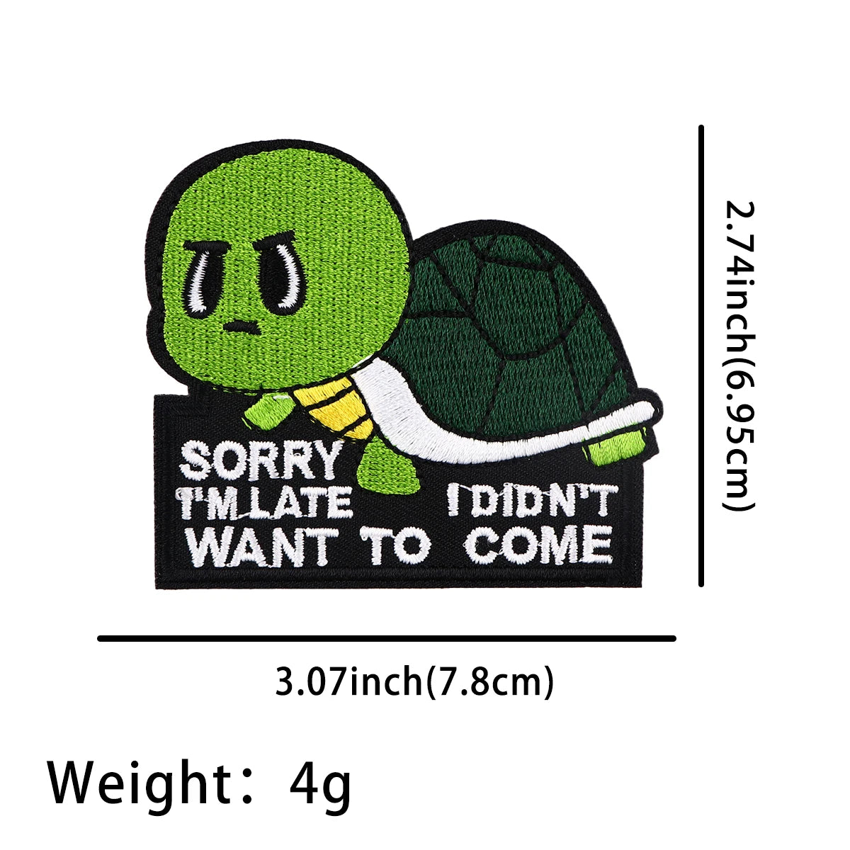 Funny Goose Patch Cartoon Embroidered Patches For Clothing DIY Iron on Patches For Clothes Letters Patch Stickers