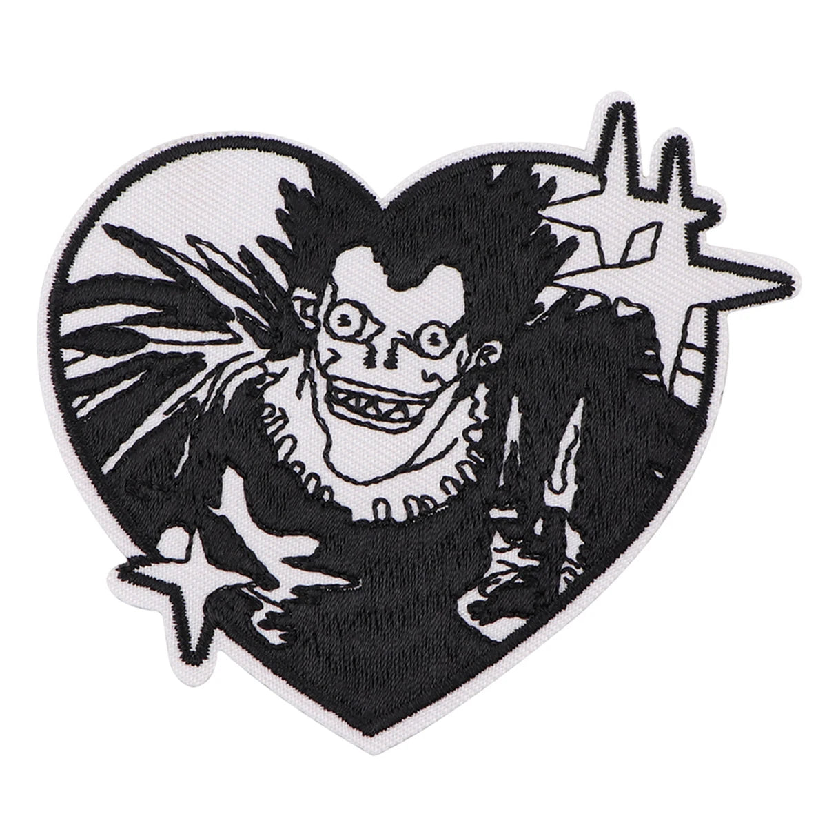 Anime L Killer Ryuk Embroidery Patch Japanese Manga Iron On Patches For Clothing Thermoadhesive Patches On Clothes DIY Sew Badge
