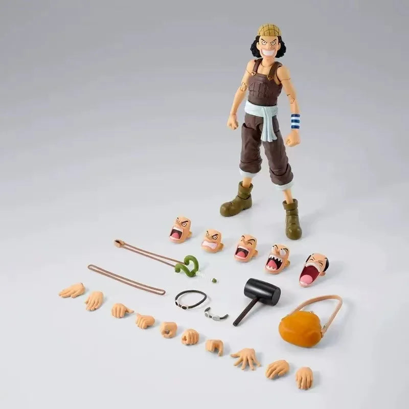 【IN STOCK】Original Bandai S.H.Figuarts One Piece Usopp 14cm Action Figure PVC ABS Collectible Model Toy Gift