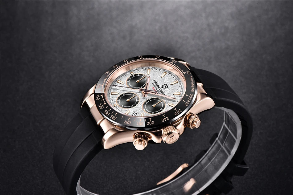 40mm V2 PAGANI Men Quartz Watch Sapphire Retro Chronograph Waterproof Watch GW
