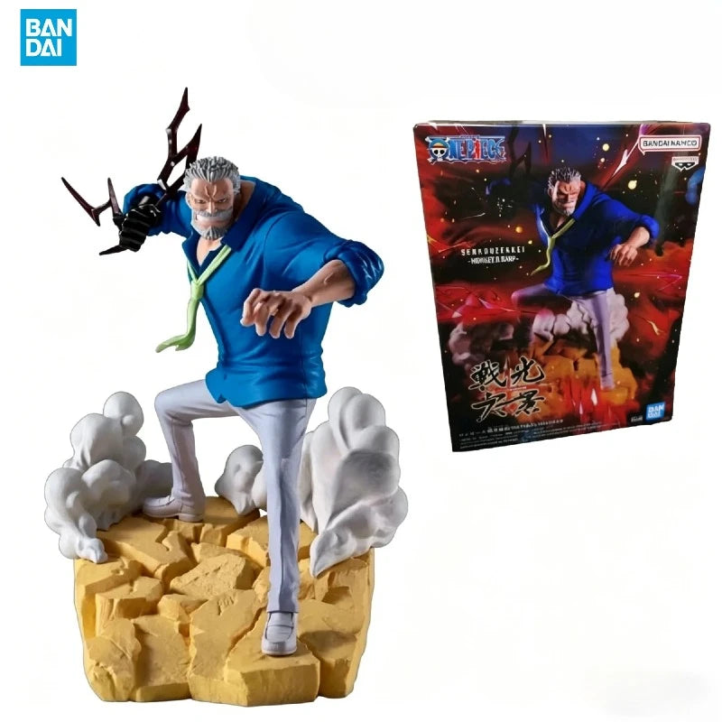【IN STOCK】Original Banpresto Senkouzekkei One Piece Monkey D. Garp 14cm Figure PVC Collectible Model Toy Gift
