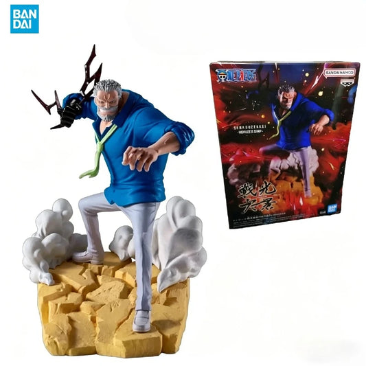【IN STOCK】Original Banpresto Senkouzekkei One Piece Monkey D. Garp 14cm Figure PVC Collectible Model Toy Gift