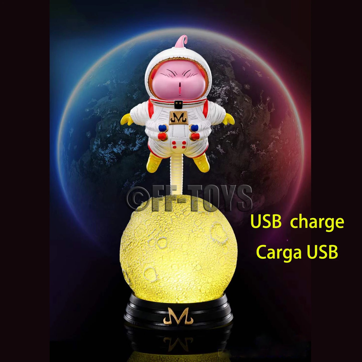 Dragon Ball Fat Buu Night Light Spacesuit Majin Buu Action Figure Collection Model Toy Room Decor Lamp Birthday Gifts