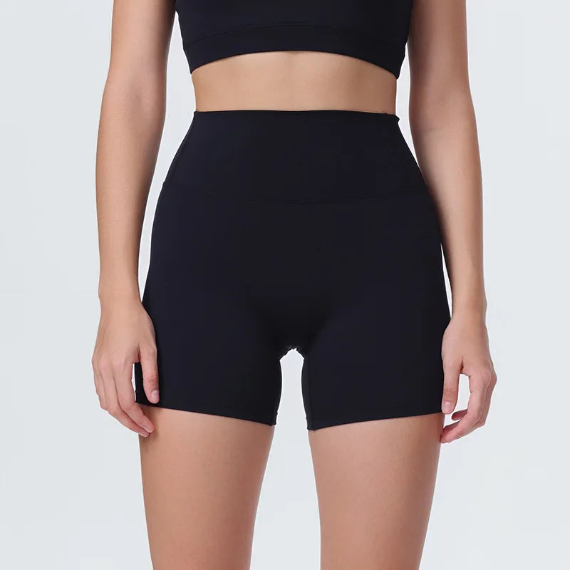 DIA FIT JOY New Naked feel tight fitting pants cycling yoga pants high waisted and hip lifting sports shorts fitness pants