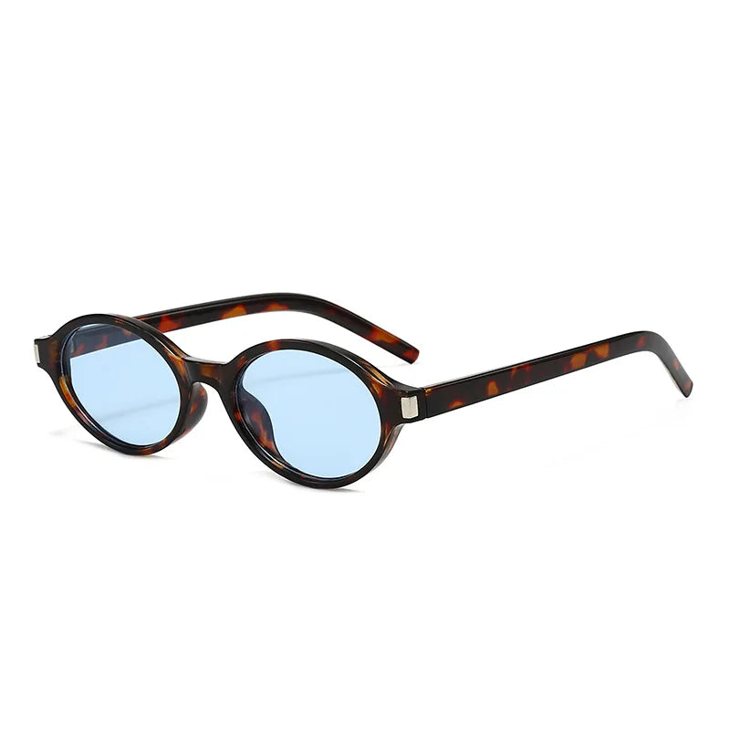 JNPCXI New Oval Sunglasses for Women Retro Trendy Personality New 2025 Model Fashionable Sun Glasses