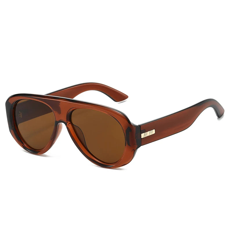 JNPCXI New Retro Large Sunglasses for Women Fashion Wide Legs Sun Glasses Gradient Color Glasses Goggles