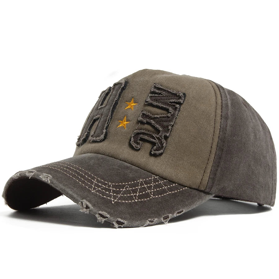 Men Women Baseball Cap Fashion Vintage Washed Cotton Hip Hop Hat Spring Summer Casual Truck Cap Outdoor Sun Visor Adjustable