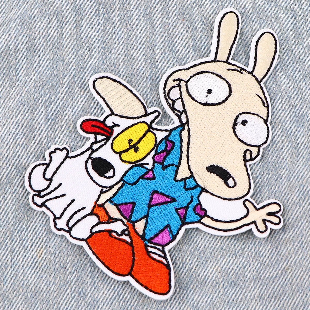 Cute Dogs Cartoon Embroidery Patches For Clothing Patches For Clothes Funny Animal DIY Iron on Patch On Clothes Stickers