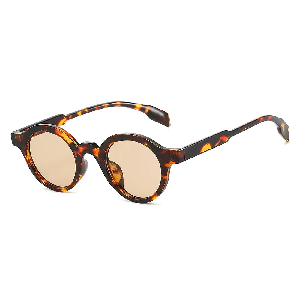 JNPCXI Retro Small Round Women Sunglasses Fashion Gradient Shades UV400 Punk Men Yellow Green Sun Glasses