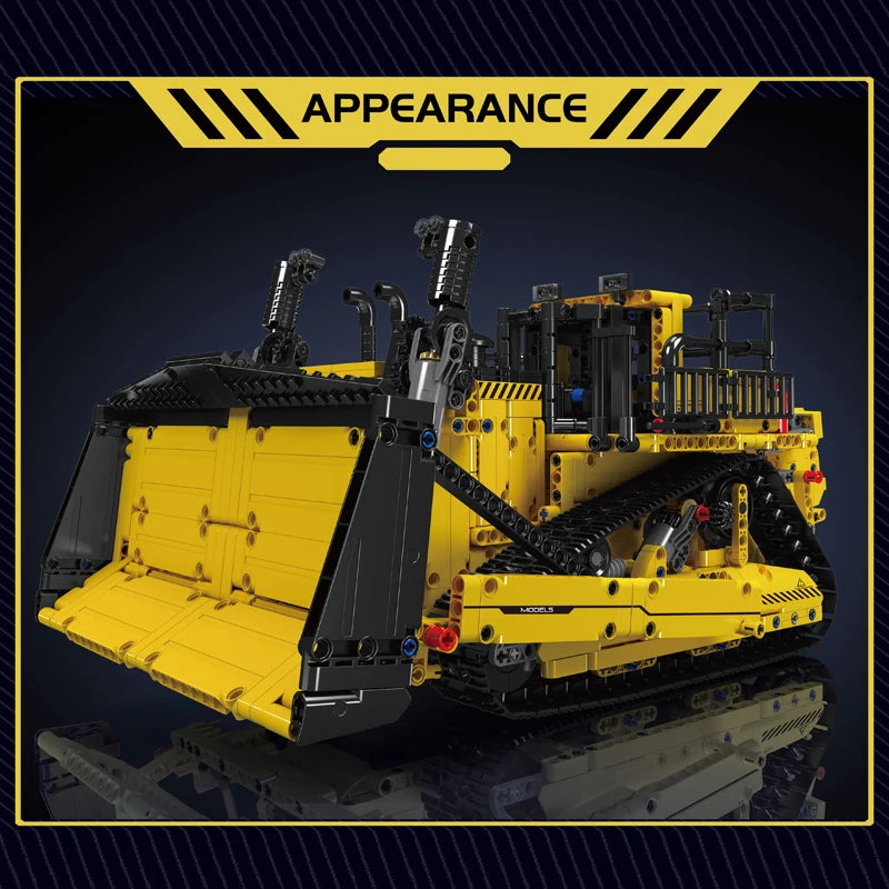 Mould King 15084 Technical truck, Control Bulldozer Building Block Assembly Set