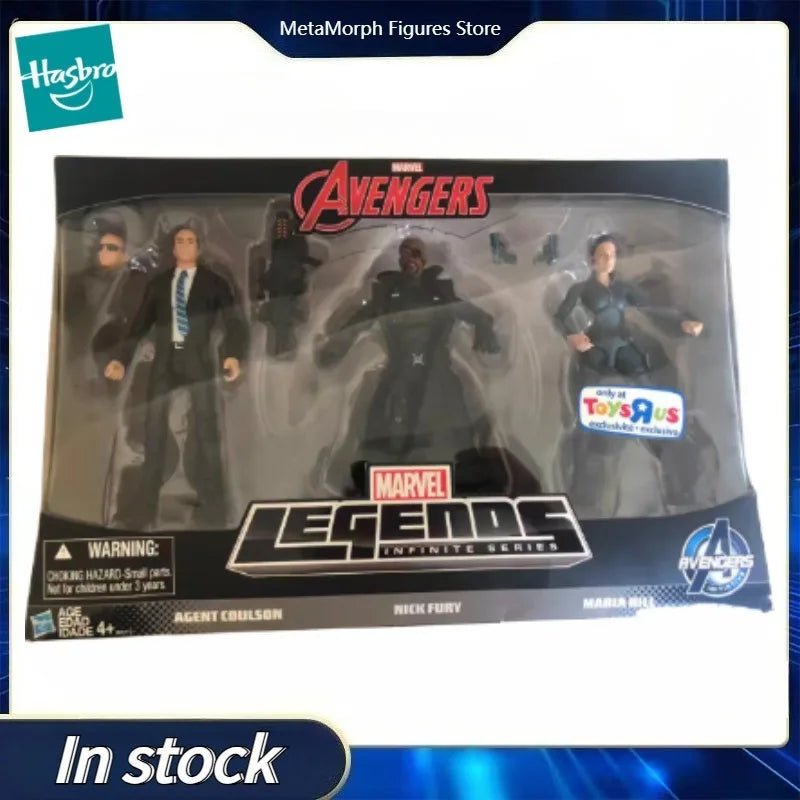 Original Hasbro MARVEL The Avengers AGENT COULSON&NICK FURY&MARIA HILL Anime Figure Model Collection Toy