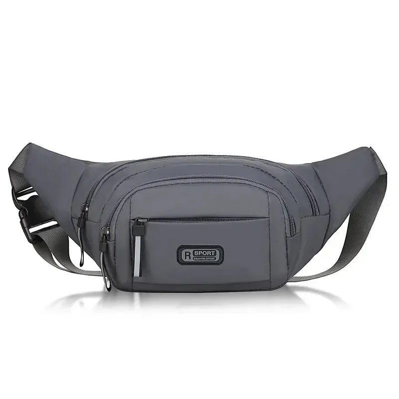 Color Men's Canvas Waist Pack Anti-Theft Running Fanny Bag Slim Outdoor Sport