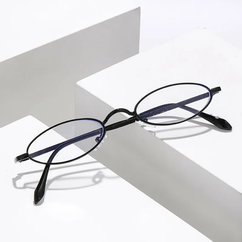 New fashion anti-blue glasses metal small frame fashion glasses For Woman