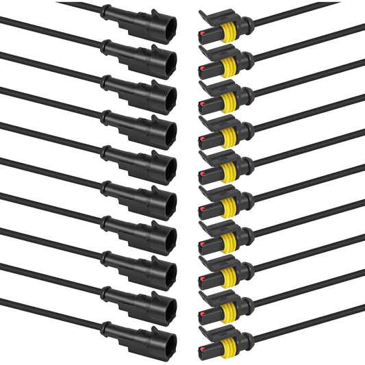 10Pcs 1 Pin Connector Waterproof Electrical 1 Pin Plug Auto Electrical Wire Connectors Quick Disconnect Automotive Connectors