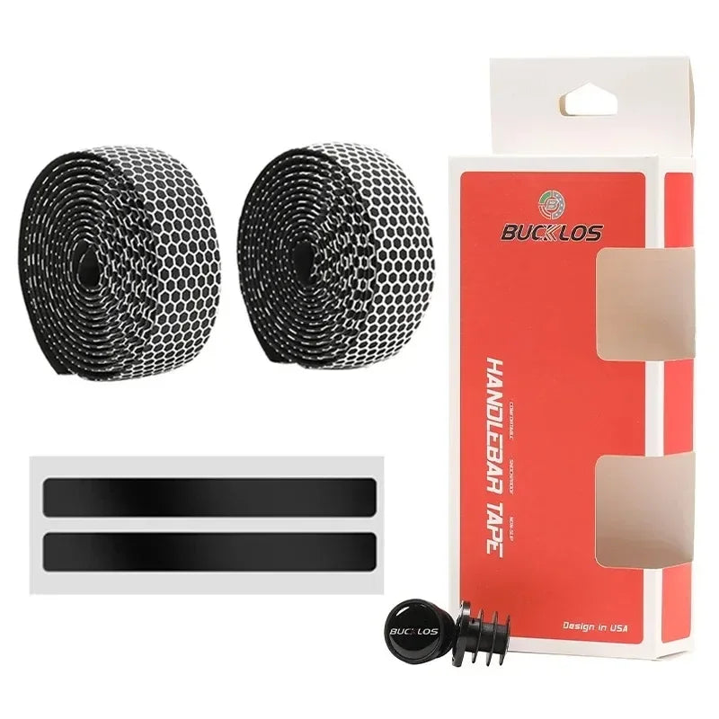 BUCKLOS Professional Handlebar Tape Gravel Road Bike Damping Wrap Belt Gradient Bicycle Non-slip Cycling Handle Bar Accessories