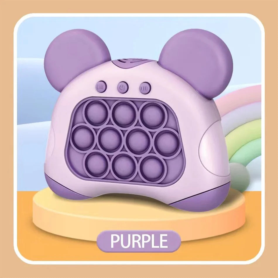 Pop Quick Push Bubbles Game Machine Kids Cartoon Fun Whac-A-Mole Squeezing Toys