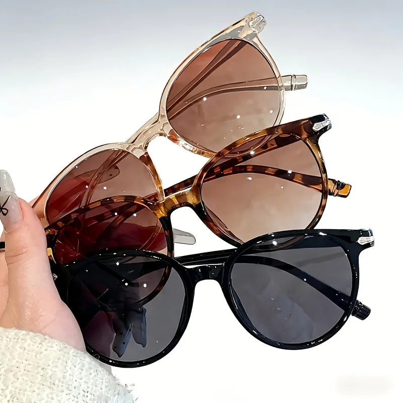 3 Piece Set of Fashionable Decorative Glasses Trendy Frame Glasses Paired with Exquisite Frames Suitable for City Streets