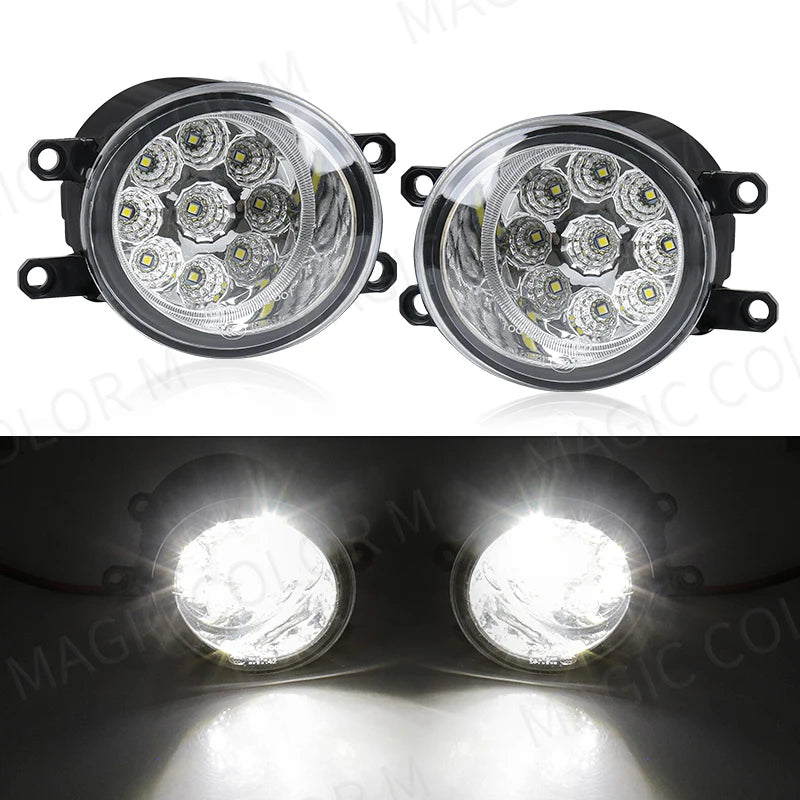 2PCS 3.5 Inch LED Fog Lamps For Toyota Corolla RAV4 Camry Yaris Prius CHR Hilux Lexus Car Headlight Daytime Running Lights 12V