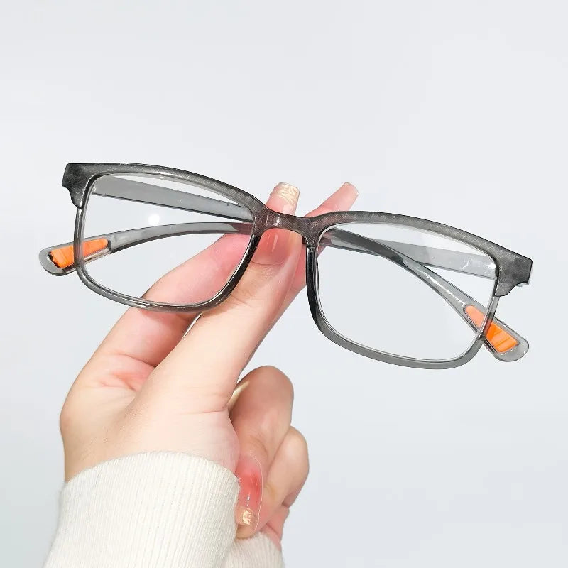 A Set of 6 Simplicity Full-frame Reading Glasses, Suitable for Both Men and Women, Offering Prescriptions From +1.0 To +4.0
