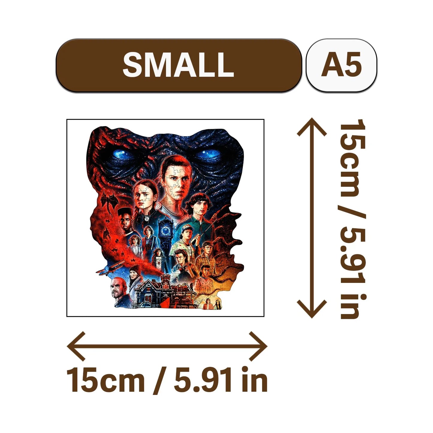 Fancy World Wooden Jigsaw Puzzle Wood Home Decor Painting Christmas and Halloween Gift Toy for Teen and Kid