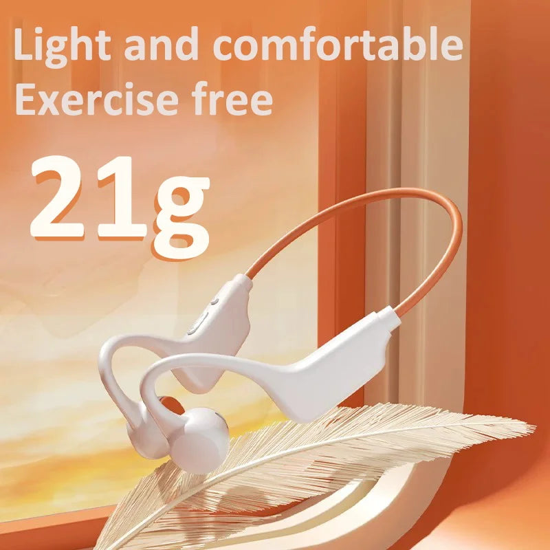 G1 Bone Conduction Headset Bluetooth 5.4 Not In Ear Swimming Running IPX8 Waterproof Long Life Hang Ear Sports Headphones 2025