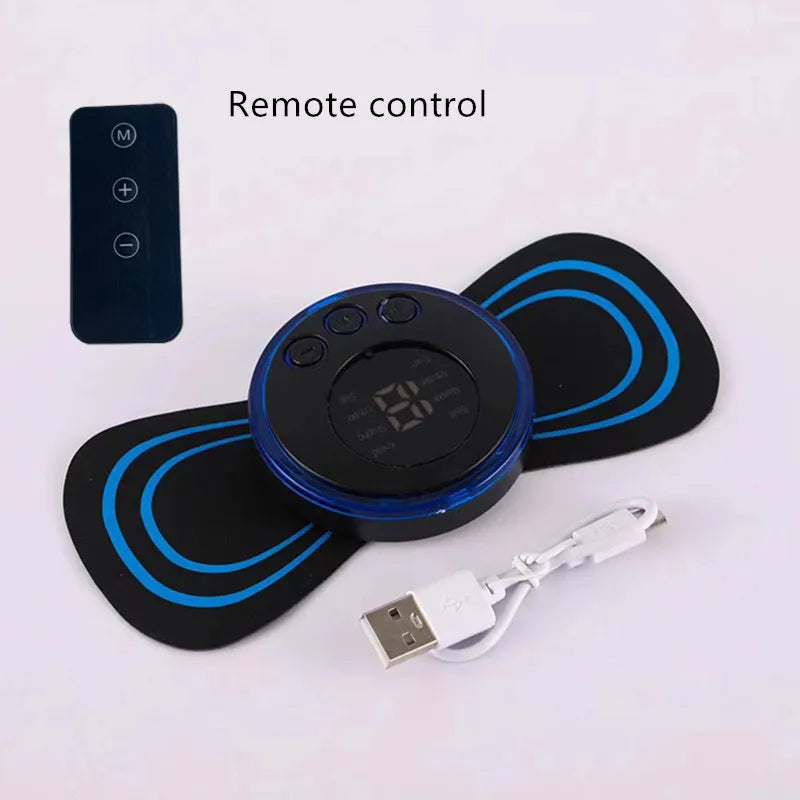 Rechargeable electric neck massage, relieve pain EMS acupoint muscle stimulation