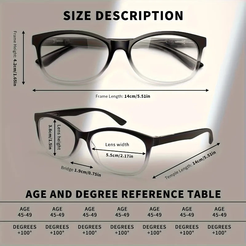 Autofocus Reading Glasses for Men Women Multifocal Blue Light Blocking Readers Resin Frame