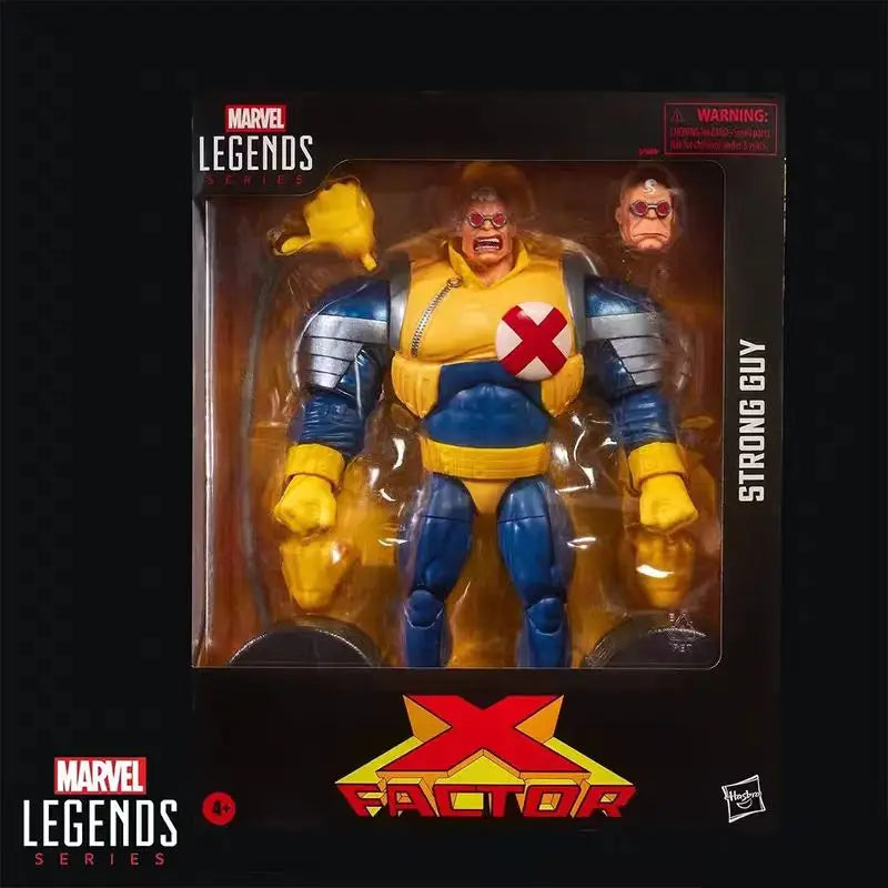 Original Hasbro MARVEL Legends Series X-Factor Strong Guy Anime Figure Toys Ornaments Collection