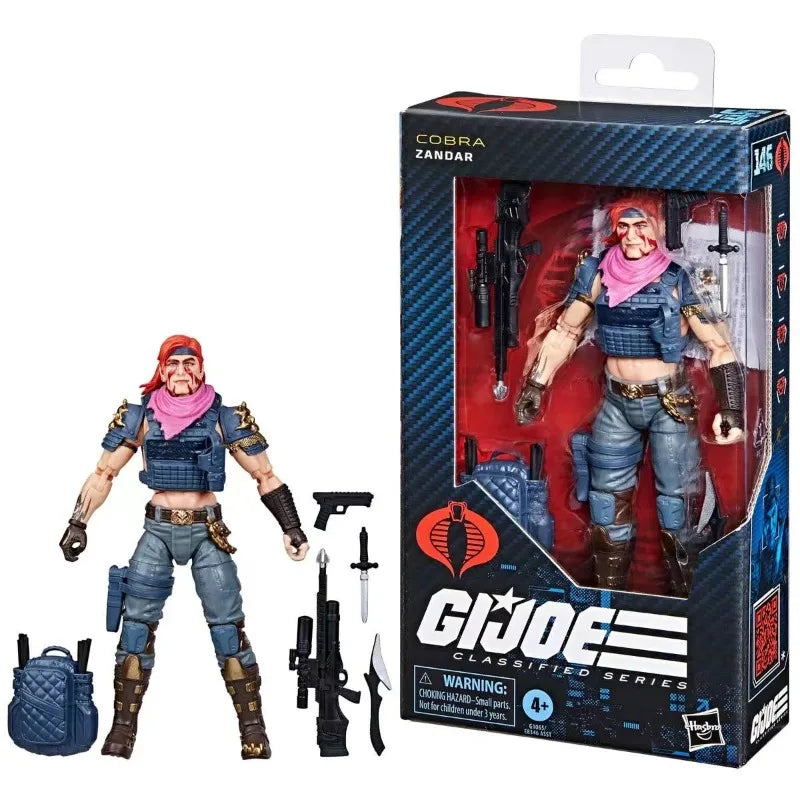 Original Hasbro G.I. Joe Classified Series Saw Viper/Leatherneck/Dial Tone/Zandar Action Figure Collection Model Toys