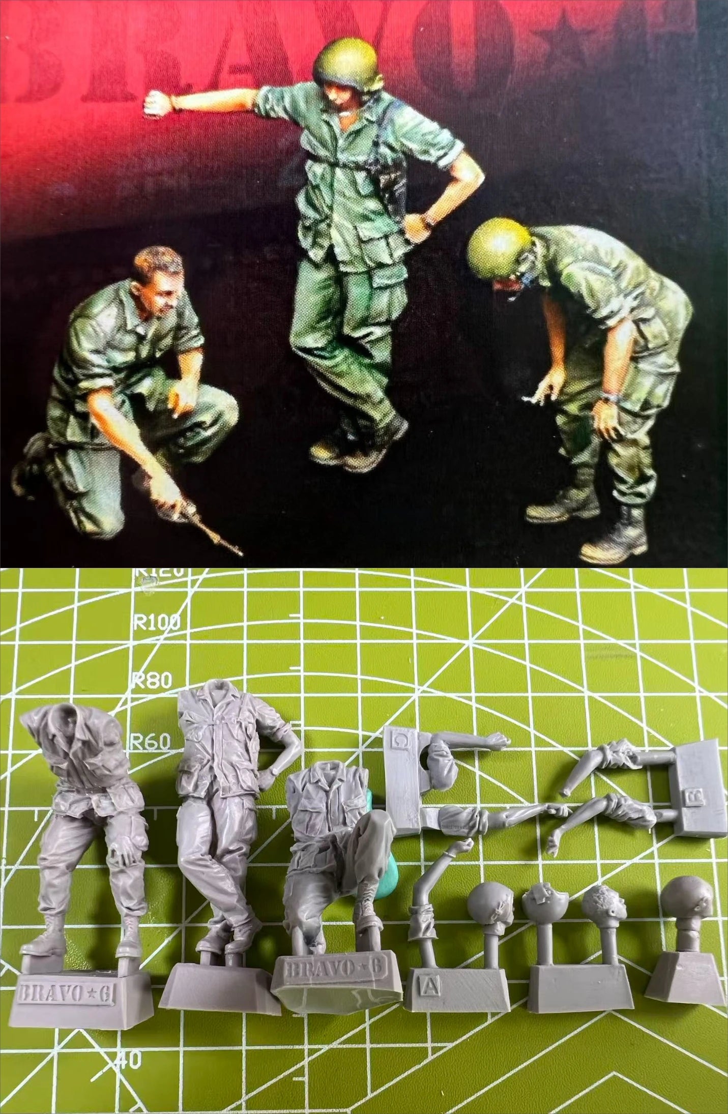 High Precision 1:35 Cast Resin Model, American Tank Member Soldier Scene Model, Toy Unpainted
