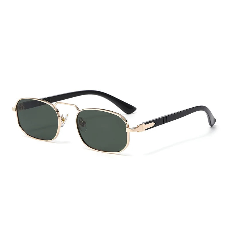 JNPCXI Square Sunglasses Women Men Fashion Driving Metal Frame UV400 Vintage Small Rectangle Sun Glasses Luxury Outdoor Eyewear