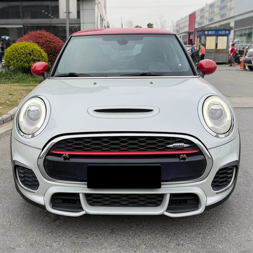 For Mini Cooper JCW F55 F56 F57 Pre-Facelift 2014-2021 Front Bumper Lip Side Splitter Side Spoiler Body Kit Trims Glossy Black
