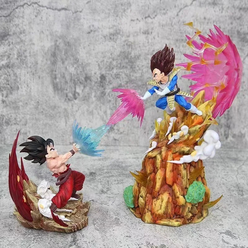 Anime Dragon Ball Z Vegeta Vs Son Goku Figurine GK Pvc Action Figures Statue Collection Model Toy Gifts