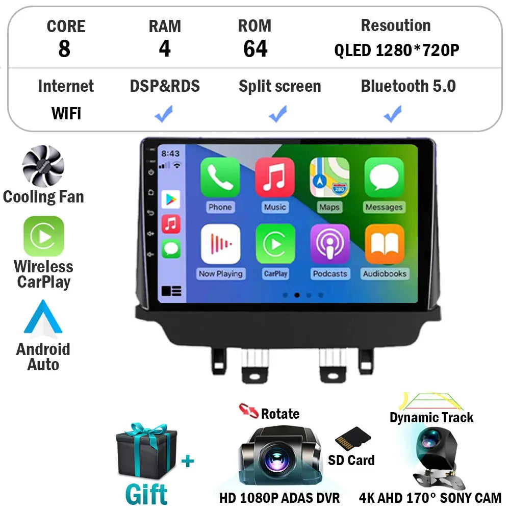 Android 16 Auto Radio For Mazda CX-3 CX3 Mazda 2 DK 2014 - 2021 Carplay Stereo Car Multimedia Player GPS Navigation 2din WIFI+4G