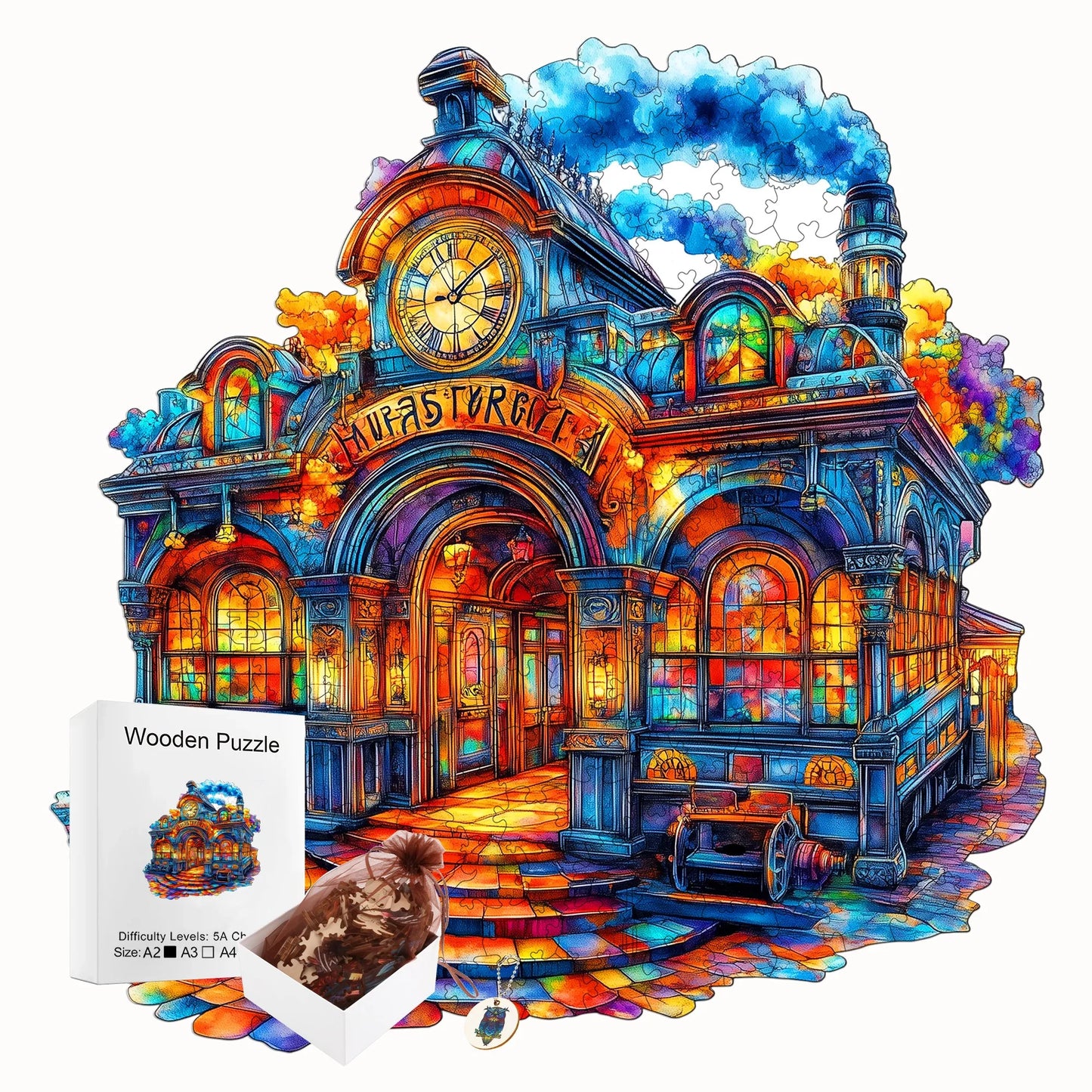 Marvellous Wooden Puzzle Unique Style Wooden Decor Christmas and Halloween Gift Toy for Teen and Kid
