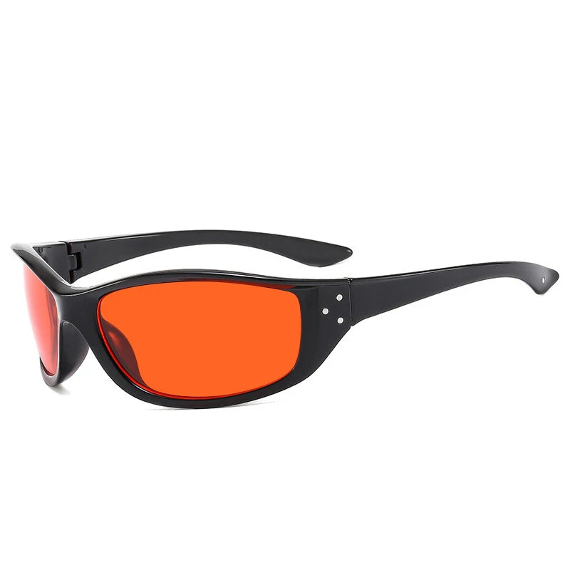 JNPCXI New Retro Y2K Candy Color Cat Eye Sunglasses Women Fashion Rivets Outdoor Sports Punk Men Trending Sun Glasses