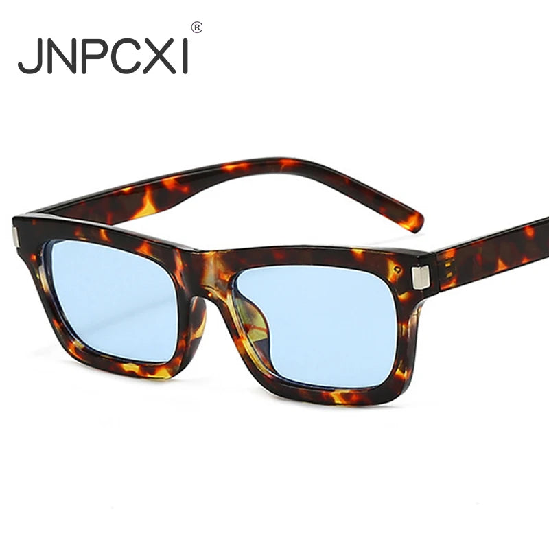 JNPCXI New Fashion Small Square Sunglasses Women Luxury Retro Shades UV400 Men Trending Sun Glasses Sunglasses for Women Men
