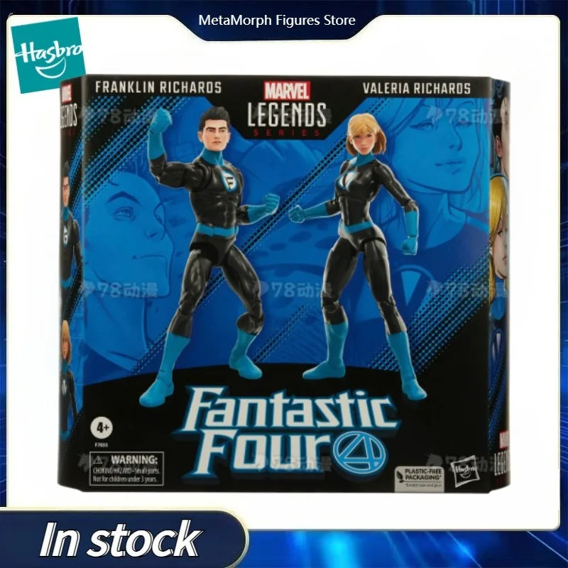 Original Hasbro Marvel Legends Series Fantastic Four Franklin Richards and Valeria Richards Action Toy Figure Collection