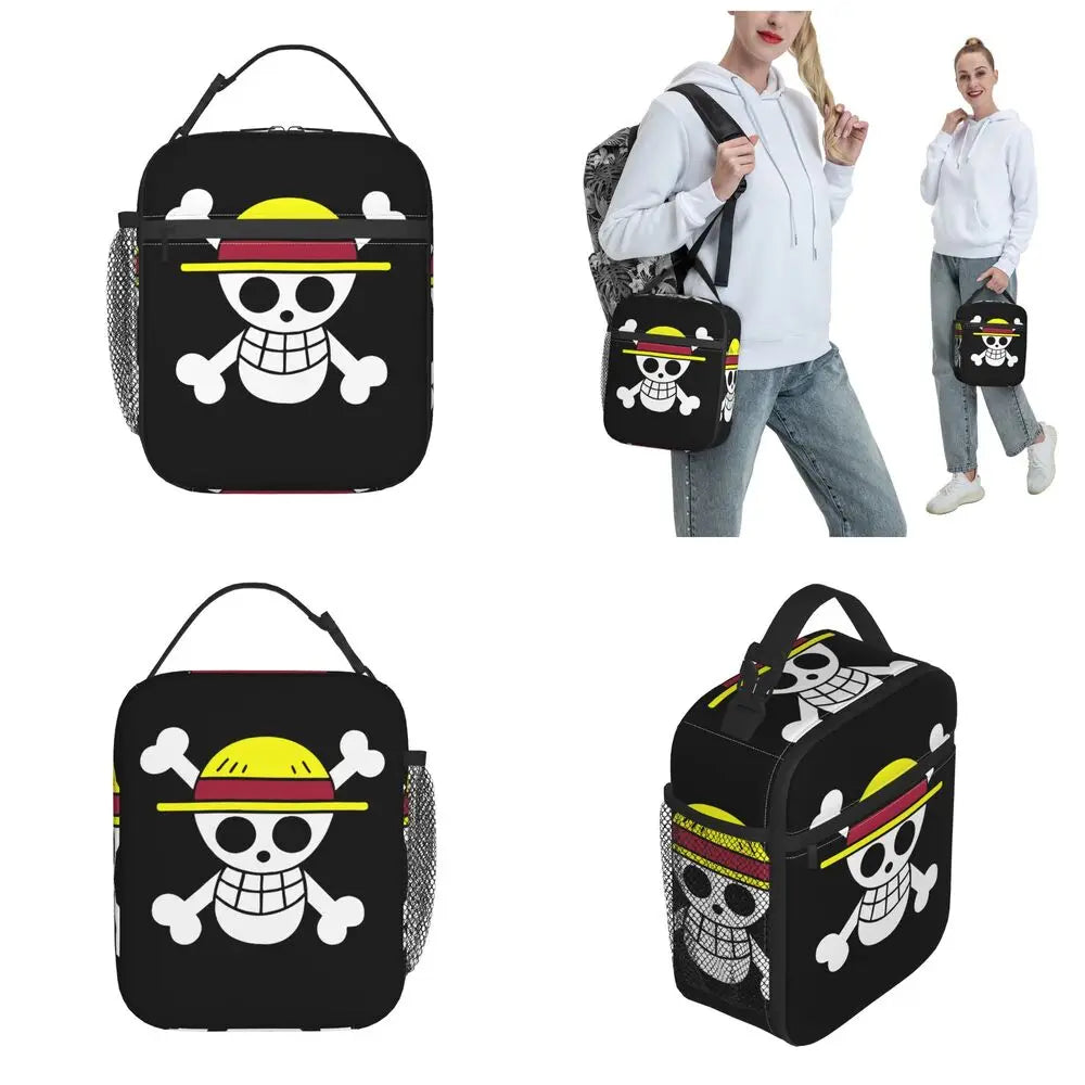 One Piece Monkey D Luffy Anime Insulated Lunch Thermal Bag Work School Bag M13