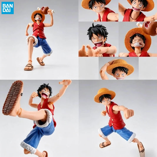 【IN STOCK】Original Bandai S.H.Figuarts One Piece Monkey D. Luffy Romance Dawn 15cm Action Figure Collectible Model
