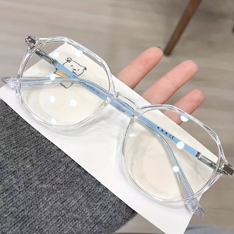 Anti Blue Light Radiation Eyeglass Frame for Women, Korean Style European Trend Influencer, Flat Lens for Both Men and Women