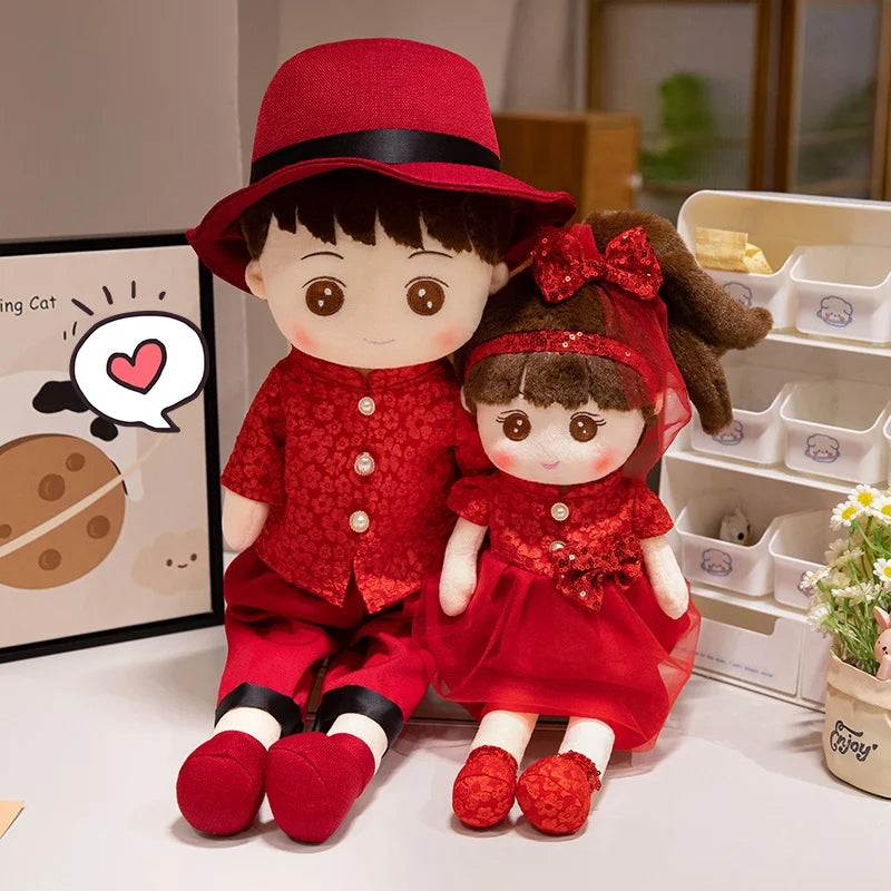 Kawaii Plush Girl Dolls  Soft Stuffed Dolls Lovely Plush Toys Girl Toys Kids Birthday  Gift Hat Skirt Sweetheart Rag Doll
