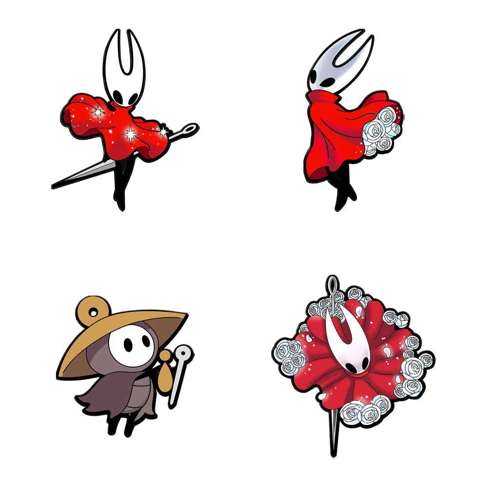 Hollow Warrior Anime Badge - Japanese & Korean Game Collectible Pin for Fashion Accessories