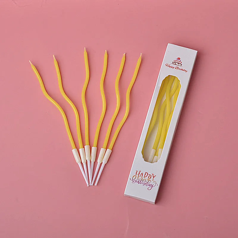 6pcs Birthday Candle Cake Candle Cake Decoration Party Supplies - Creative Cake Toppers for Parties & Desserts