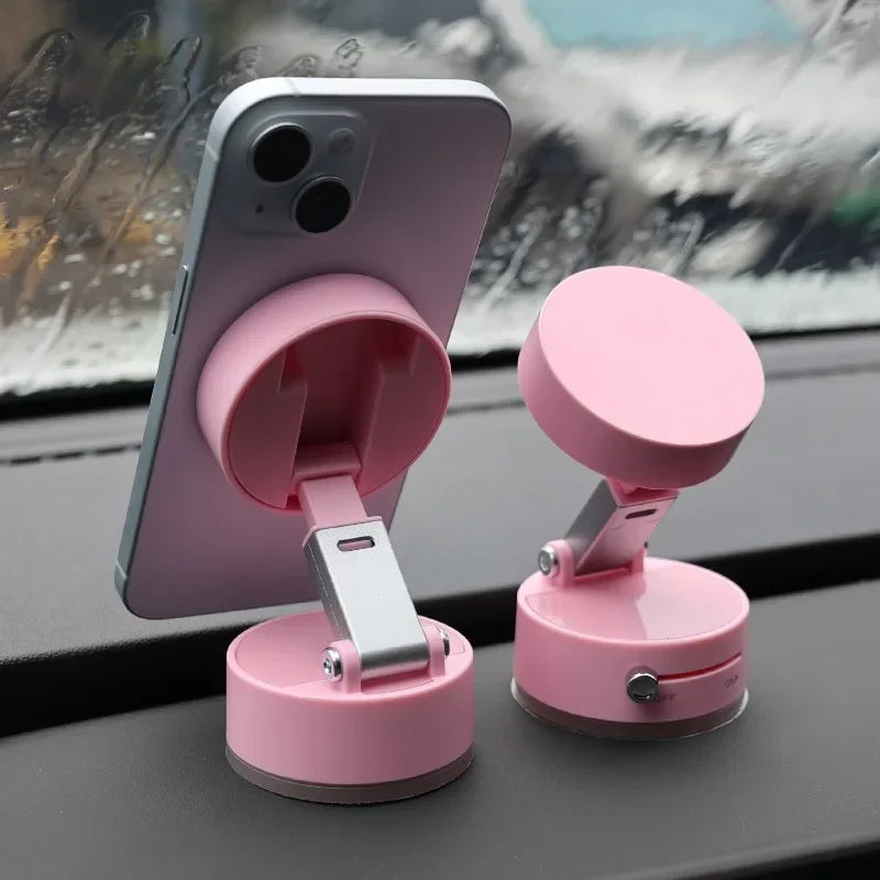 Vacuum Magnetic Suction Cup, Double Sided Hands-Free Magnetic Cell Phone Holder